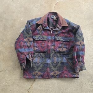 VTG Anne-Gee Navajo Jacket Size L Southwestern Wool Aztec Vintage